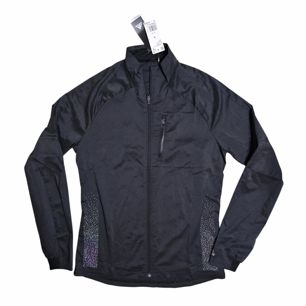 ADIDAS SUPERNOVA Confident Three Season Black Water Repellent Jacket Mens Small